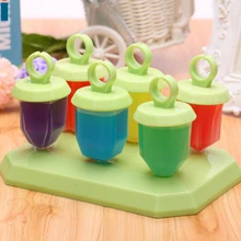 1 Набор, 6 ячеек, мини-кольца, замороженное мороженое, драгоценность, поп-форма, Фруктовница, леденец, плесень, кухонные инструменты, сделай сам, экологичный ABS LIXYMO