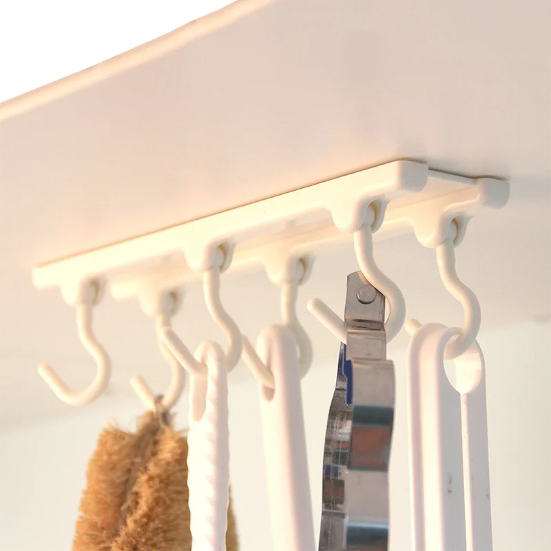 1 шт 4 цвета Пластиковые крепкие липкие на стенку кухонного шкафа кухонного хранения бесшовные крючки для дома