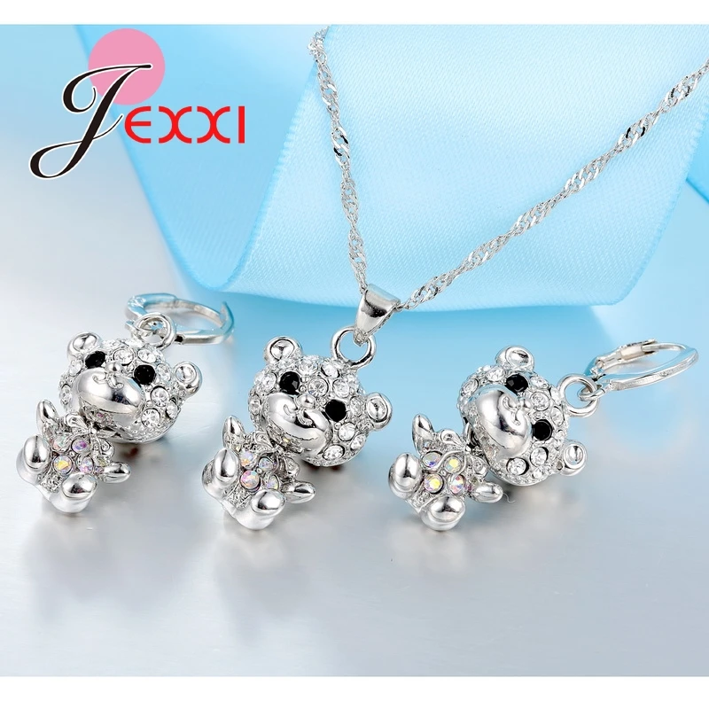 Женский ювелирный комплект из колье и серёг серебра 925 пробы|jewelry sets|set 925set for women |