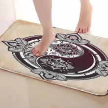 Узор Стиль Коврик для ванной комнаты, смешной Противоскользящий коврик для ванной, занавески для душа s аксессуары, соответствующие вашей душевой занавеске