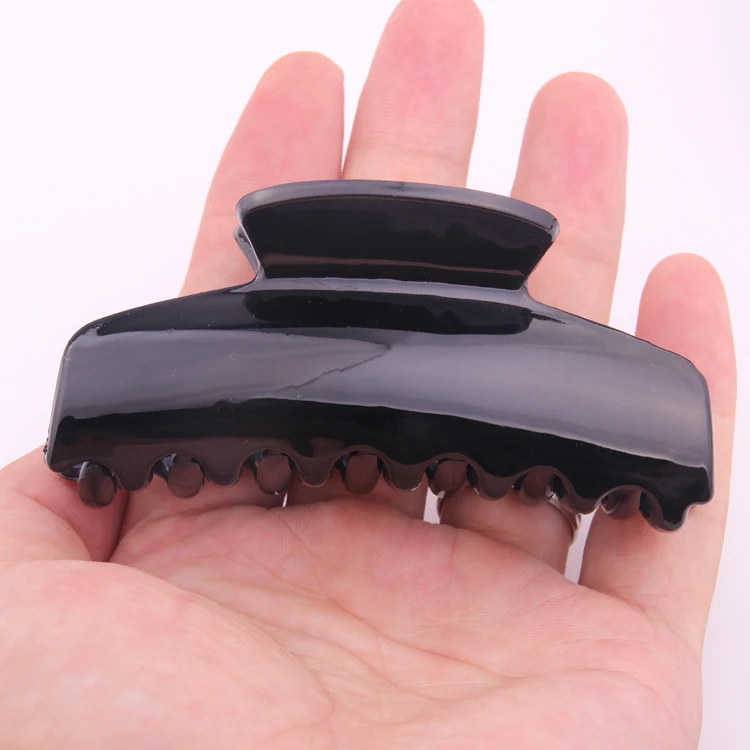 DIY Plastic Hair Accessories Big Size Hair Claws For Thick Hair Shining Black Grasp Clips Shower Clips For Women Hairdressing - Image 6