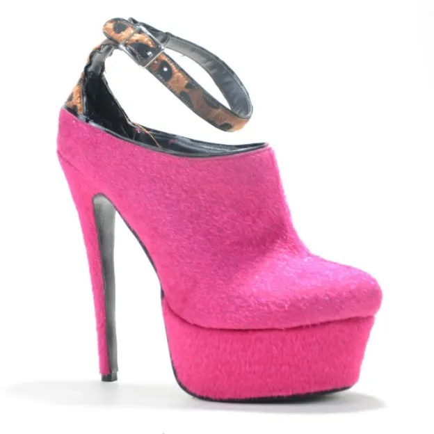

Pink Ankle-Wrap Buckle-Strap Platform With Thick Soles Summer Woman Thin High Cover Heels Pumps Purpl Made To Order Strong Shoes