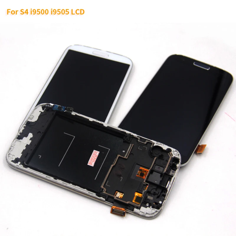 I9505 ЖК дисплей для Samsung Galaxy S4 i9500 сенсорный экран дигитайзер Рамка samsung s4 i9505