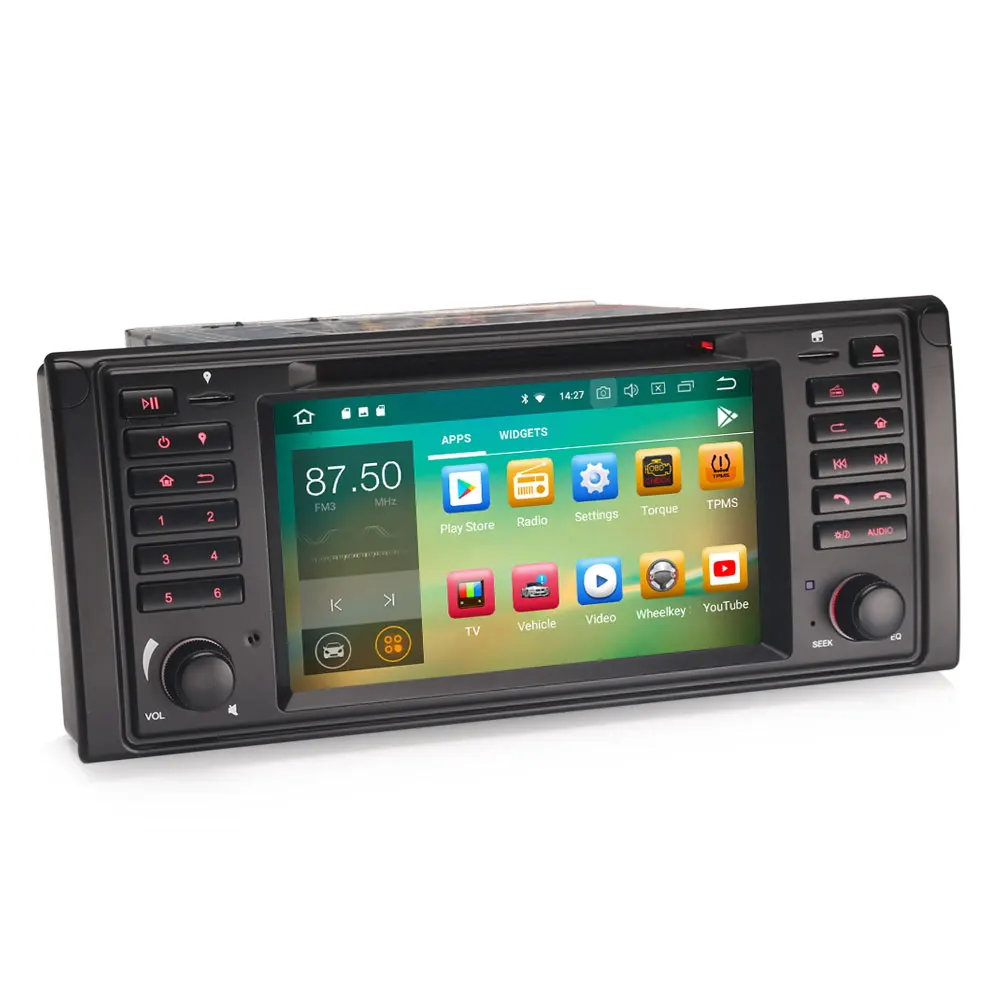 Cheap 7" Android 9.0 Pie OS Car DVD Navigation GPS Radio for BMW E39 M5 1999-2003 & E39 1995-2003 & E38 1994-2001 & X5 E53 2000-2007 4