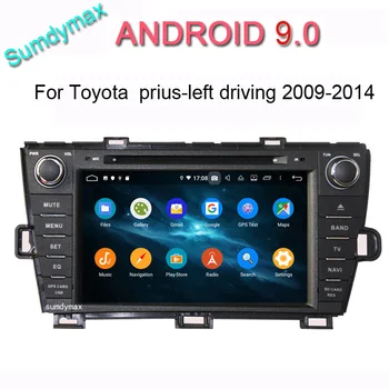 

8" HD touch screen android 9.0 octa core car dvd player for toyota prius right driving car audio stereo gps navigation wifi