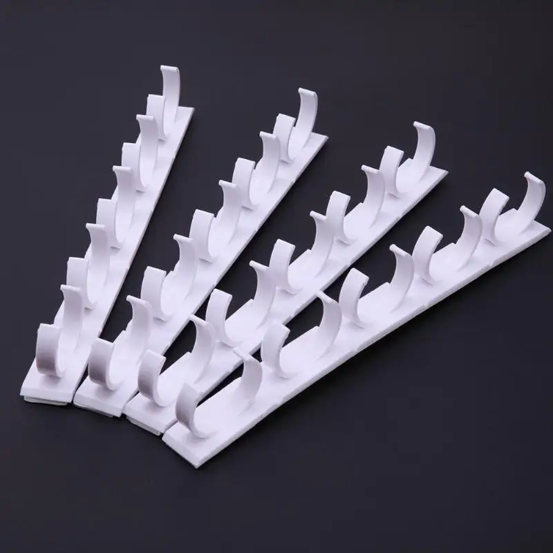 2/4 Pcs Wall Mount Ingredient Spice Bottle Rack Plastic Organizer Rack Kitchen Cabinet Door Hooks Jars Spice Holder Tool