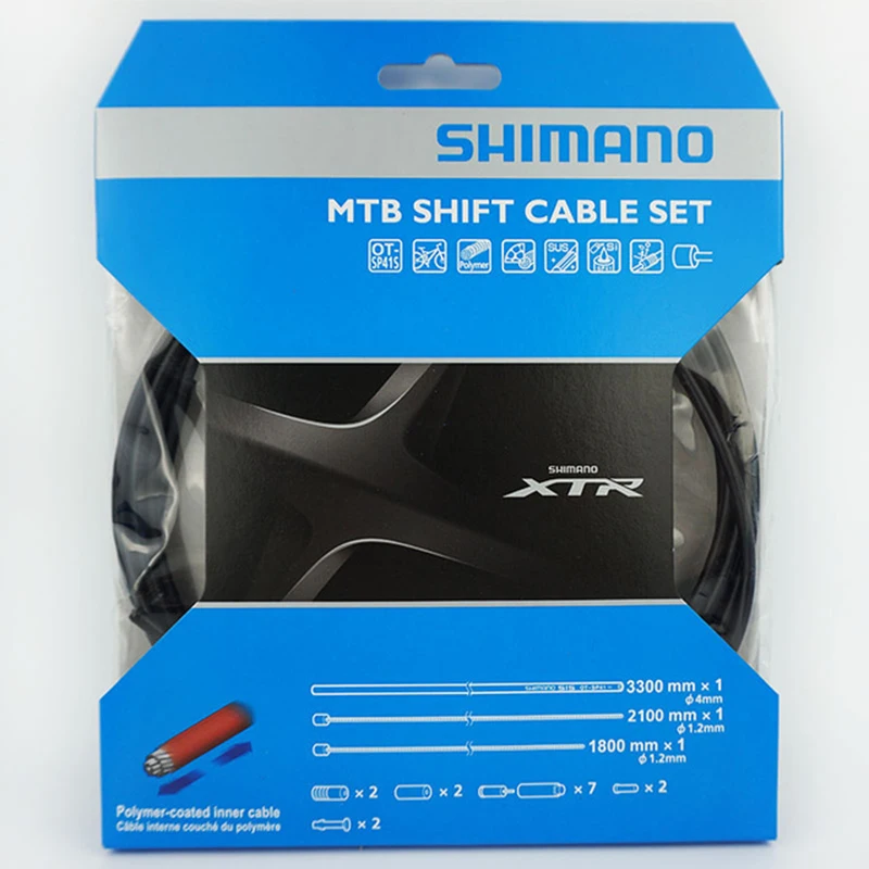 SHIMANO ciclismo mtb shift cable набор черных велосипедных сменных кабелей корпус 3300 мм* 1 велосипедные запчасти велосипед аксессуары Y01V98110