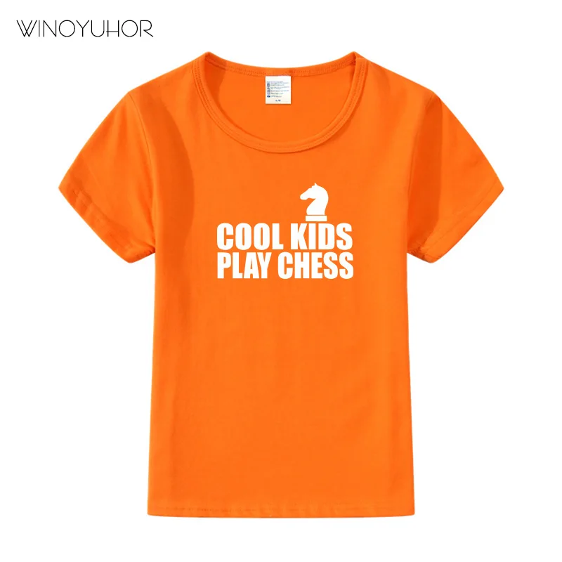 Крутая Детская футболка с надписью «игра в шахматы» г. Детская летняя повседневная футболка с короткими рукавами Топы для маленьких мальчиков и девочек, брендовая одежда