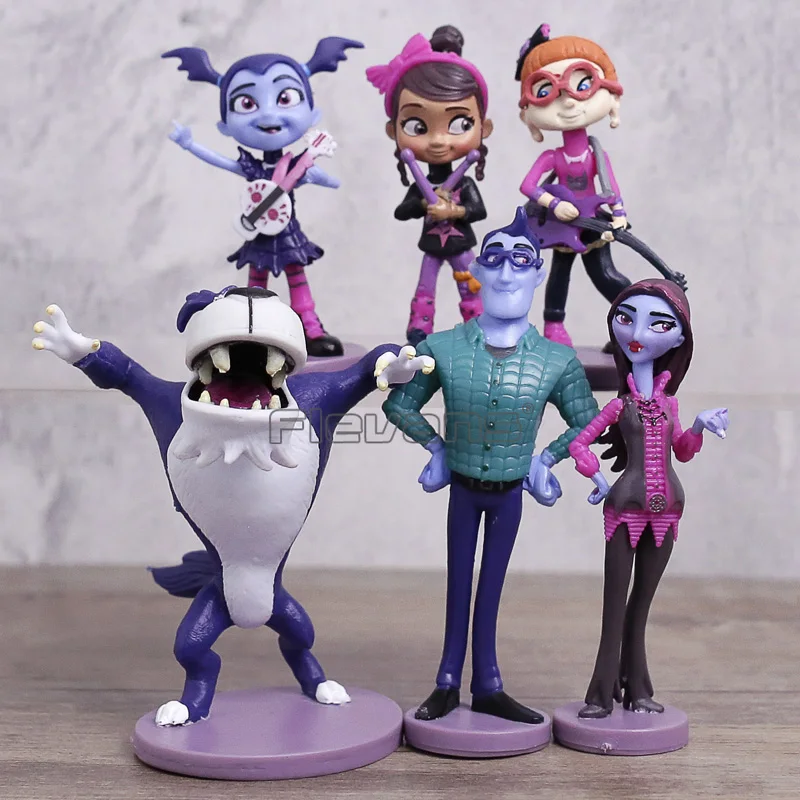 Junior Vampirina вамп Bat женщина девушка 6 шт./компл. ПВХ Рисунок модель куклы, игрушки для детей подарок