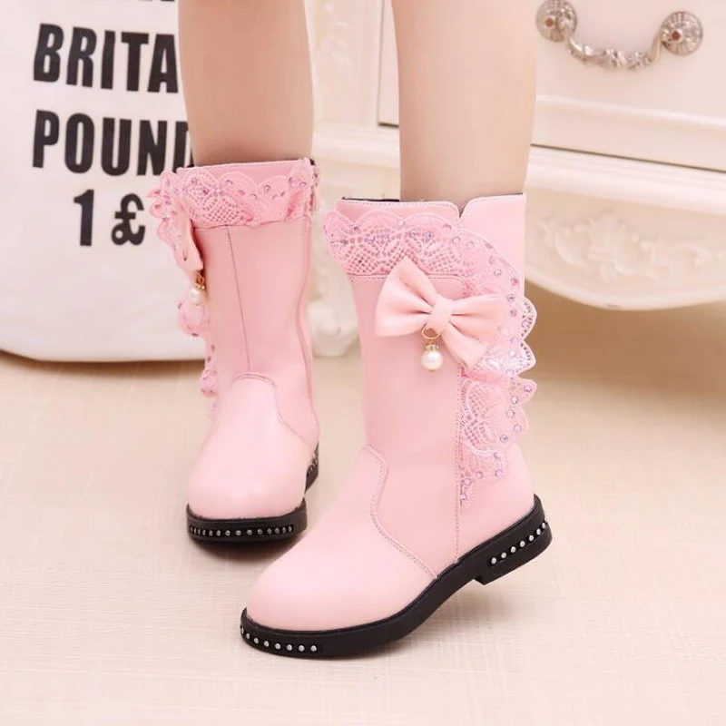 Schnee Knoten Mädchen Stiefel Prinzessin Schmetterling IeEH9WDY2