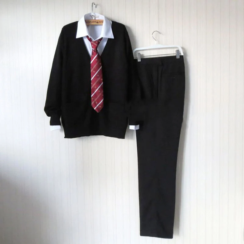 Chandail noir Cardigan chandail Harajuku JK hommes