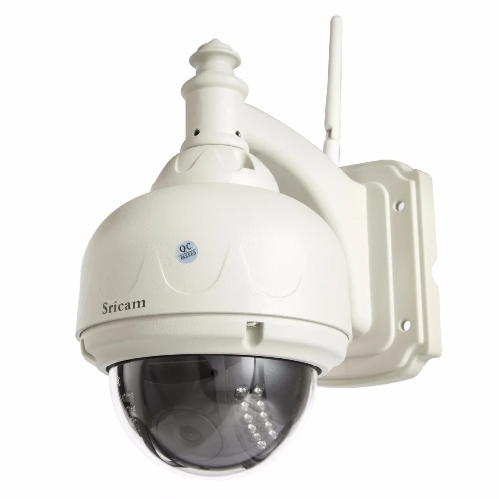  Sricam Super stable HD720P ONVIF  P2P PTZ  H.264  outdoor IP66 wireless waterproof ip camera wifi Dome CCTV Camera  