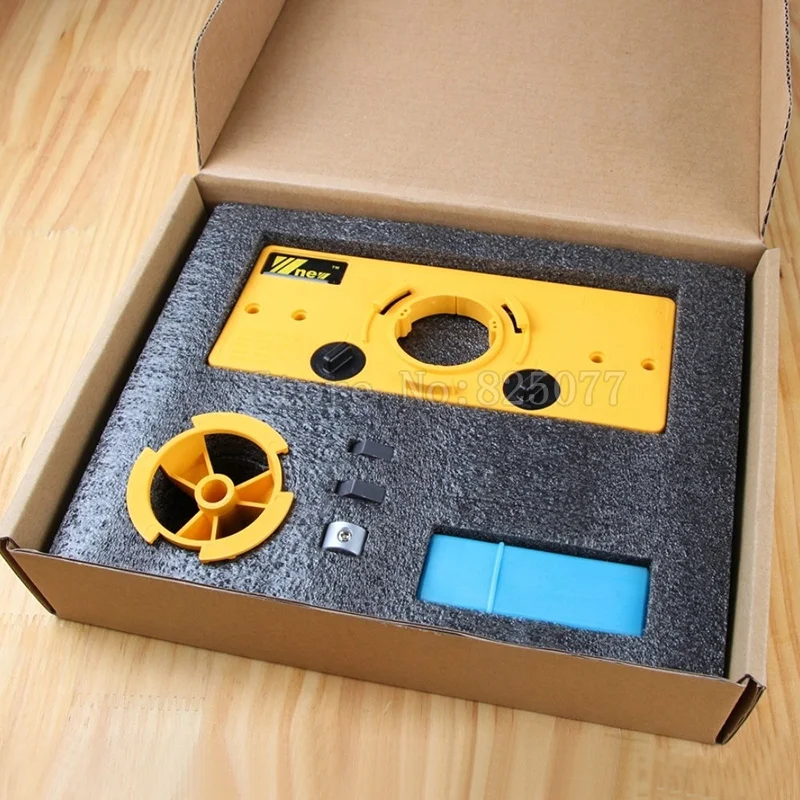 1Set Concealed 35mm Cup-Style Hinge Jig Drill Set Guide Door Hole Locator For Diy Tool JF1436