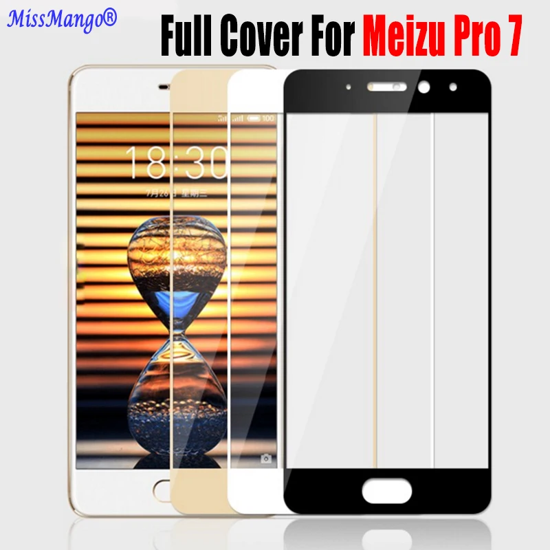 Закаленное стекло для Meizu Pro 7 5 2 'ɲ.5D 9H Premiun защита экрана полное покрытие
