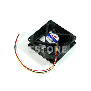 

Connector Cooler Cooling Heatsink Exhaust Fan for Computer Box CPU Motherboard Cooler Radiator 3 Pin 80 x 80 x 25 mm