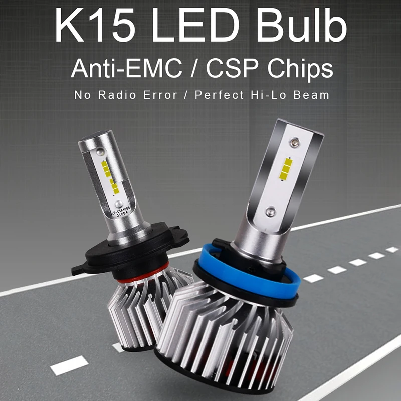 HLXG без радио H7 LED помехи светодиодные фары лампы H1 H4 12V automotivo 70W HB3/9005 HB4/9006 Свет H11 H8 H9