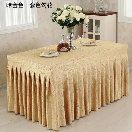 Conference Table Skirting Table Skirt Multi-Color Hook Flower Skirt Show Activities Cold Food Desk Cover