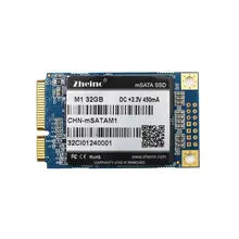Zheino MLC 32 Гб SSD mSATA SATAIII 6 ГБ/сек. NAND флэш Внутренний твердотельный накопитель для ПК ноутбук