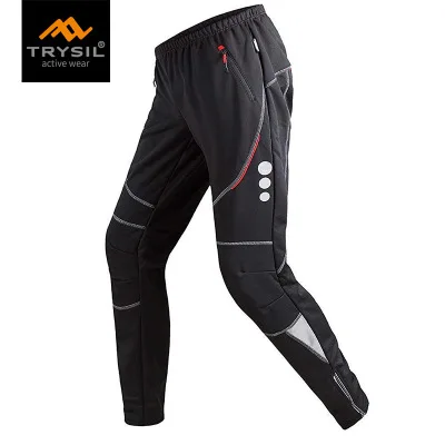 Men's Cycling Pants Winter Fleece Thermal Riding Trousers Windproof Bicycle Trousers mtb 