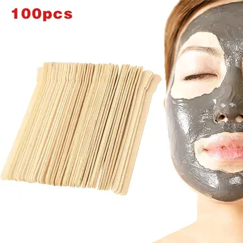 

50/100 Pcs Wax Applicator Sticks Wooden Disposable Body Hair Removal Stick SSwell