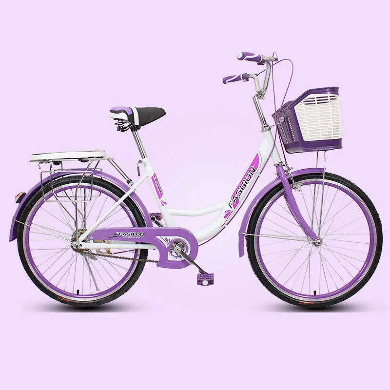 20/24/26 Inches Retro Fixed Gear Bike Handy Commuting Travel Adult Bicycle Lady Student Men And Women