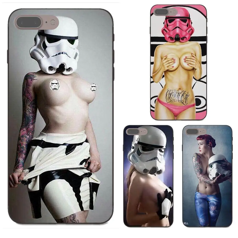 

Pattern TPU Soft Phone Cover Case For Xiaomi Mi Mix Max Note 2 2S 3 5X 6 8 SE A1 Play F1 Star Wars Stormtrooper Nude Women