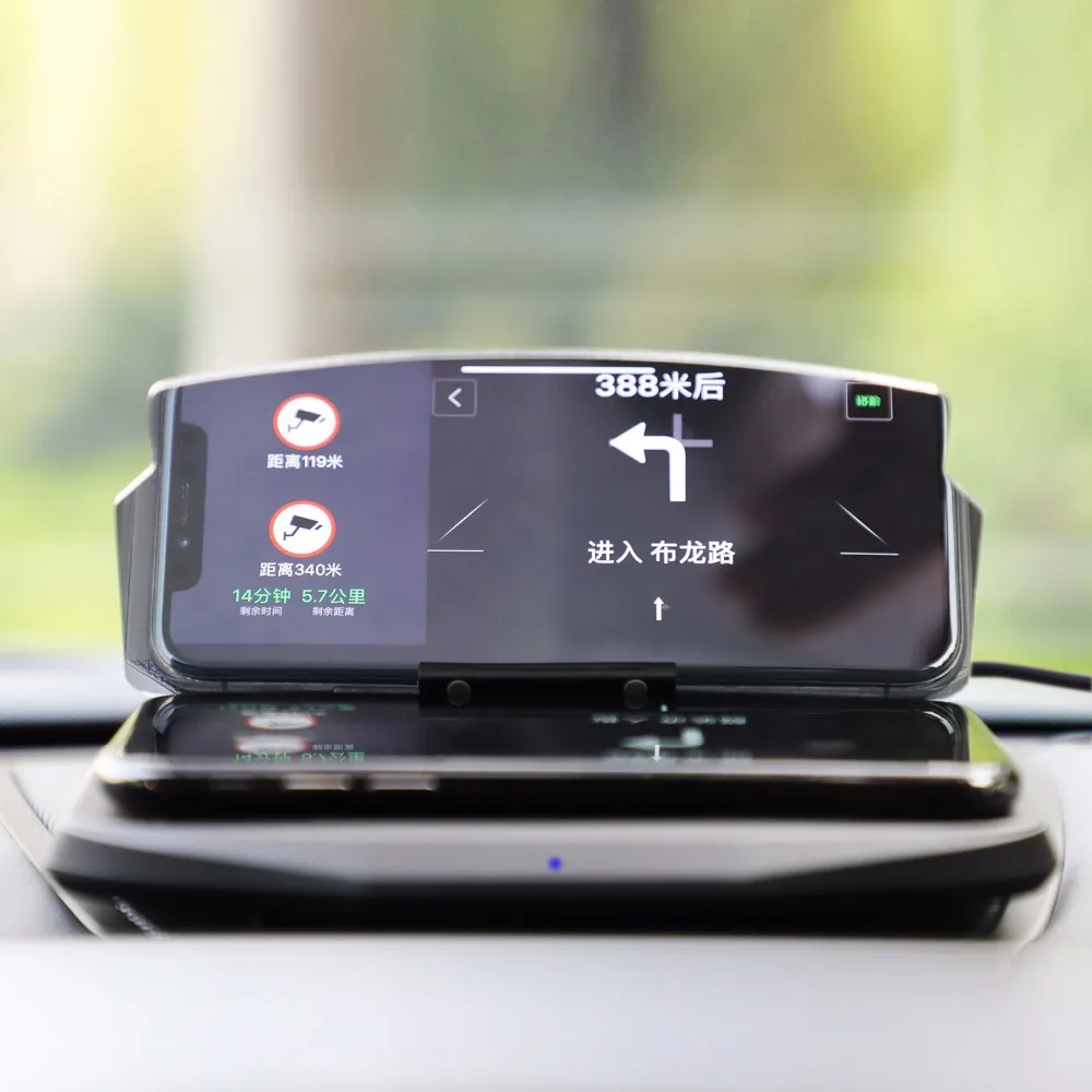 Универсальный держатель для смартфона автомобильный HUD Дисплей GPS навигация