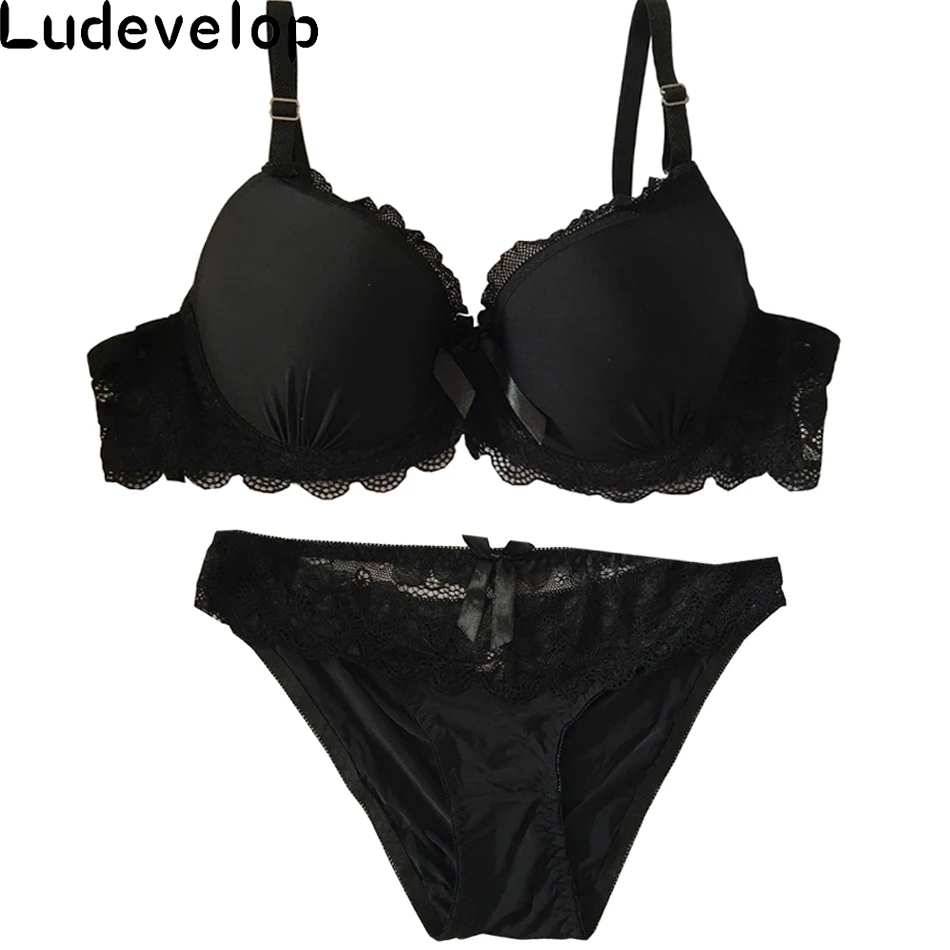 Комплект женского кружевного нижнего белья с чашкой пуш ап 40 48CD|bra set|underwear setbig size