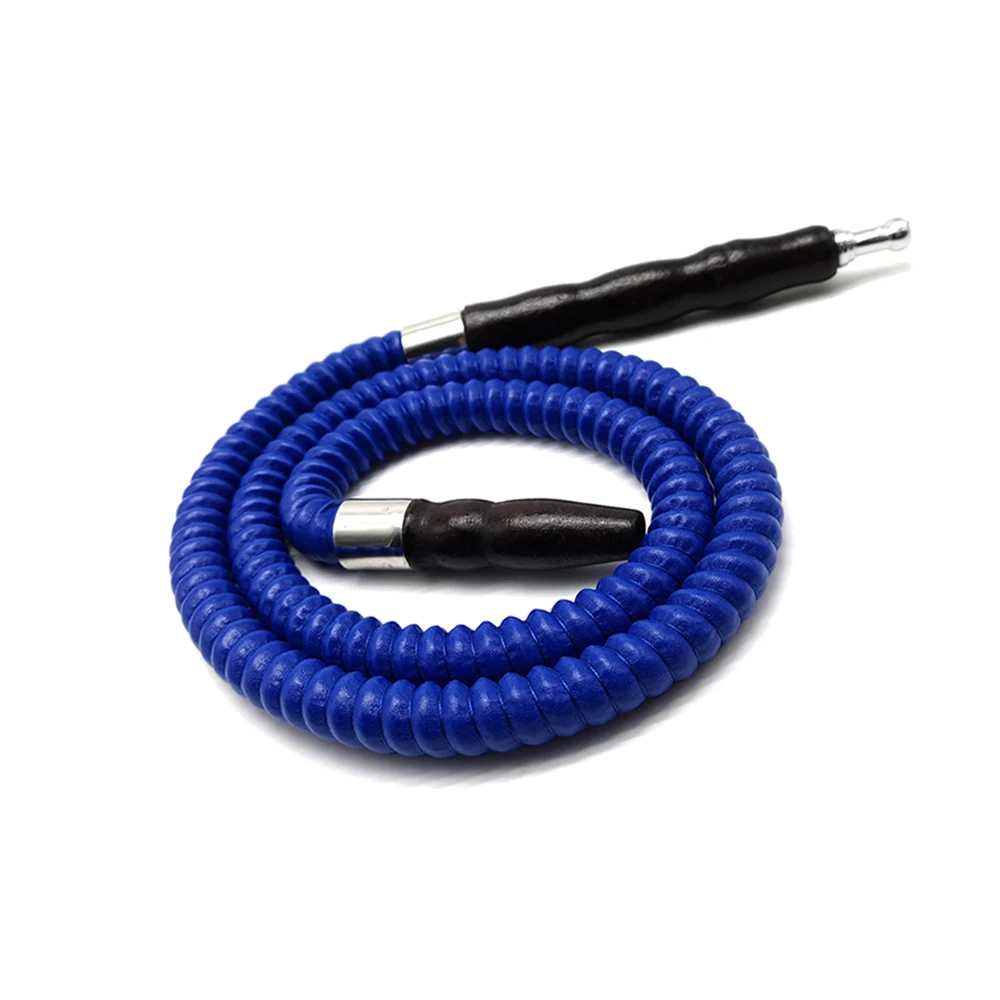 LOMINT 1m Small Size Leather Hookah Hose Wooden shisha Mouth Tips Narguile Nargile Accessories LM-539 black green blue red