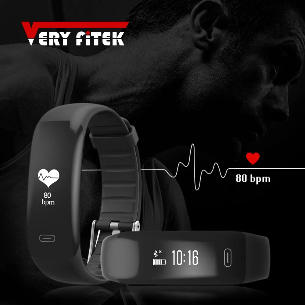 Sport Smart Band Fitness SOS Sleep Heart Rate Tracker Step Counter Band Alarm Vibration Wristband Support