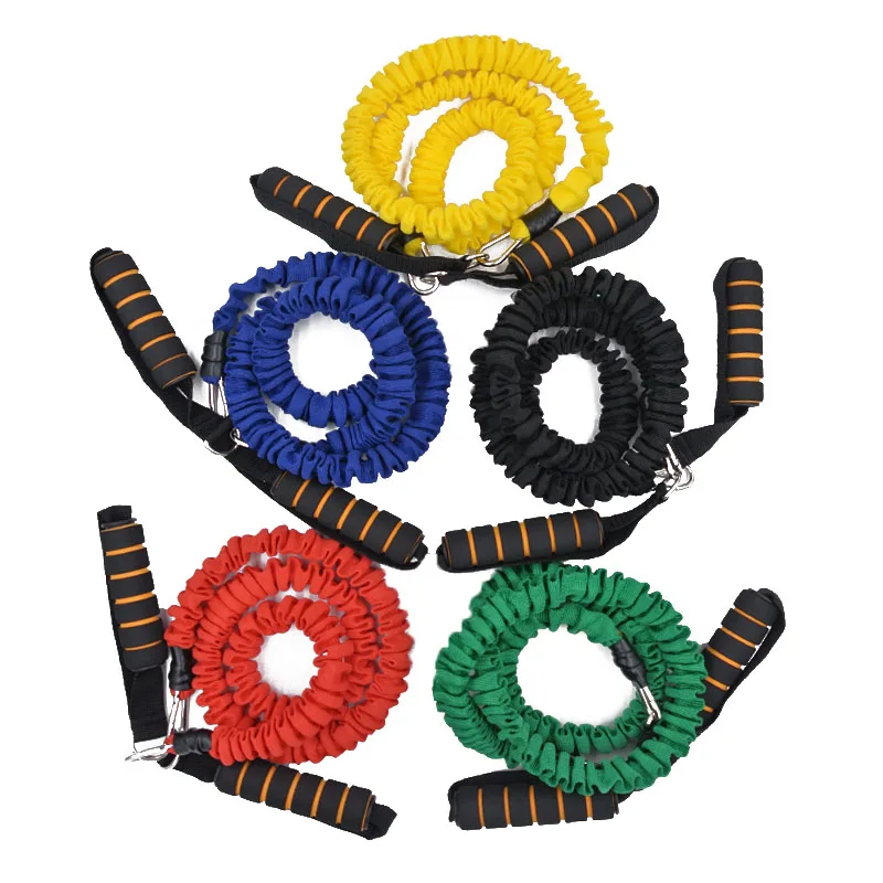 Эспандерами 5 цветов пеной ручки многофункциональное оборудование для фитнеса для ног и рук домашних тренировок эластичные спортивные
