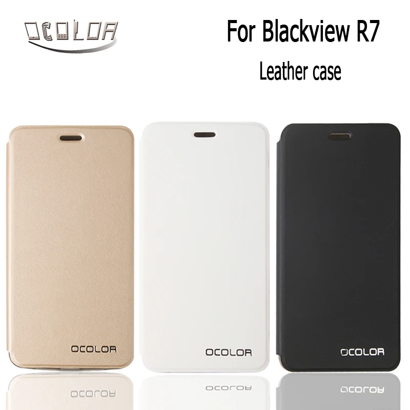 Чехол ocolor для Blackview R7 из искусственной кожи с силиконовым покрытием защитный