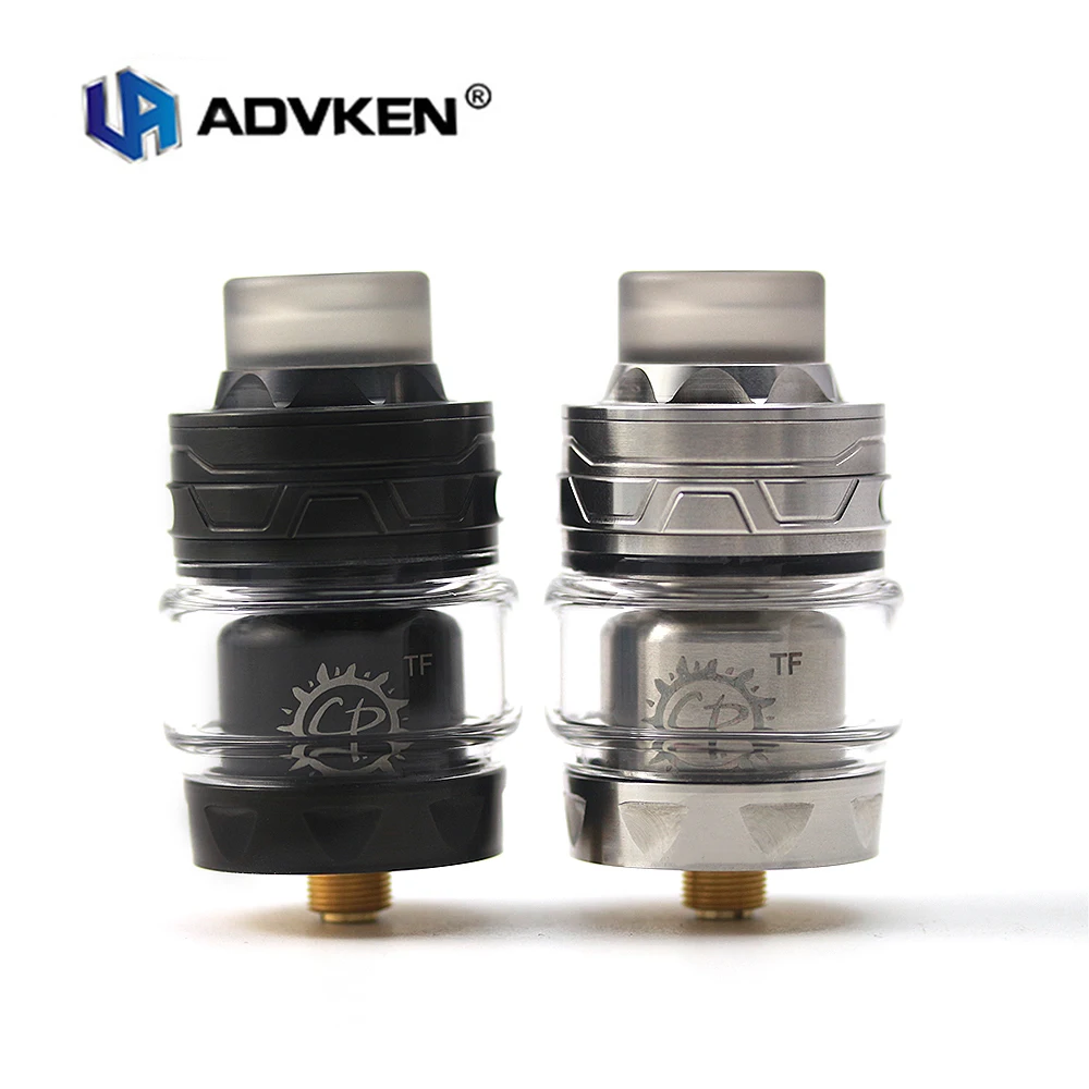 

Electronic Cigarette Atomizers Original Advken CP TF Single Coil 28mm Based RTA 3ml/4ml Capacity Rebuildable Dripping Tank 510