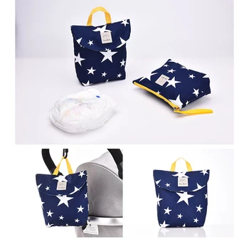 

Portable Large-Capacity Cotton Baby Diaper Storage Bag Outdoor Waterproof Baby Bags For Mom Tote Bag Maternity Nappy Organizer