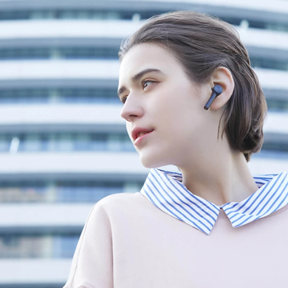 Xiaomi Mijia Bluetooth наушники Air беспроводная гарнитура вкладыши наушники с микрофоном наушники с зарядной коробкой для телефона