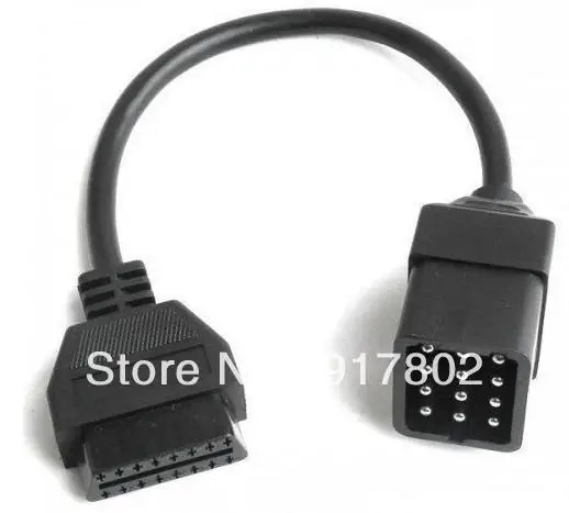 Для RENAULT 12Pin мужской to OBD OBD2 OBDII DLC 16Pin Женский Интерфейс адаптер конвертер кабель 12 pin до 1 pin почтой