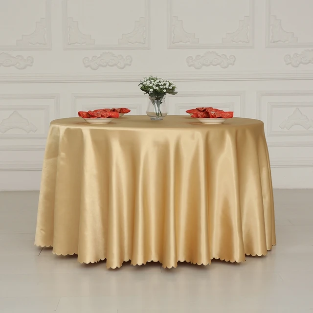 Double Satin Gold Rectangle Round Square Hotel Tablecloths Is Double Satin Gold Rectangle Round Square Hotel Tablecloths Is Wedding Banquet Tablecloth