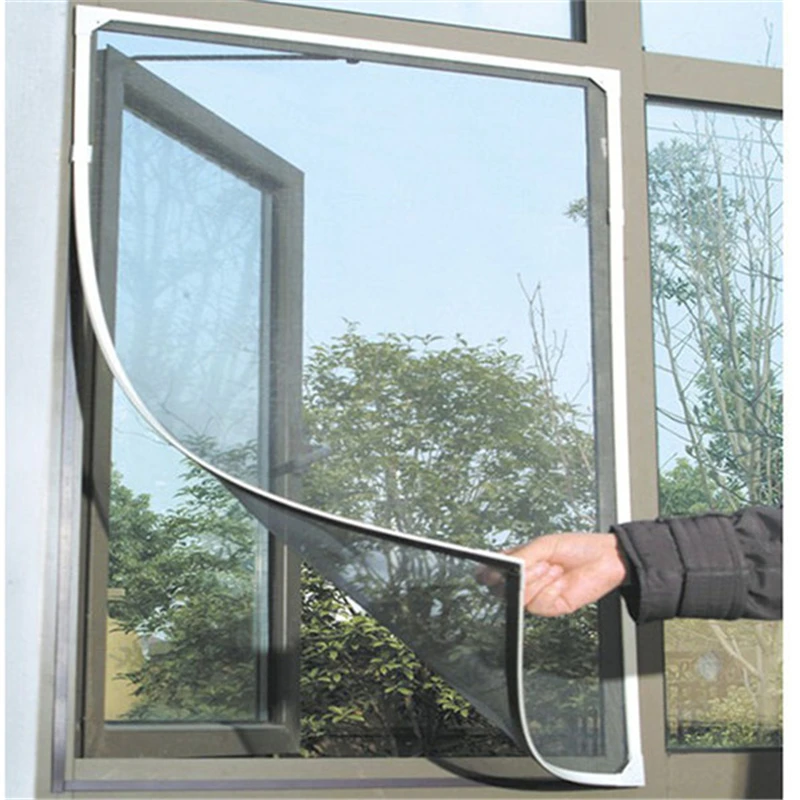 DIY москитная сетка для окон от насекомых, Защитная пленка для экрана, по всему миру, 130*150 см AA
