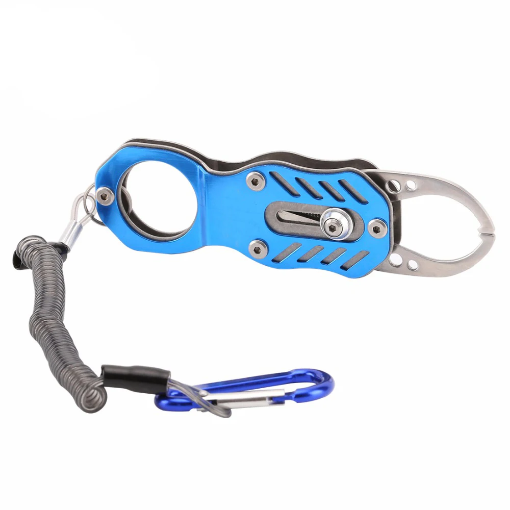 

Fish Grip High Strength Metal 120mm 90g Fishing Gripper with Fishing Rope Fishing Tackle Accessories tool pesca