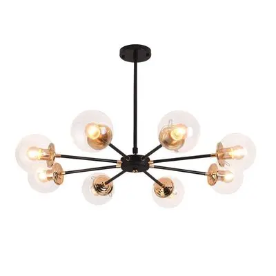 

Modern global glass ball chandelier light lamp retro vintage ceiling America Europe simple modern branch chandelier light lamp