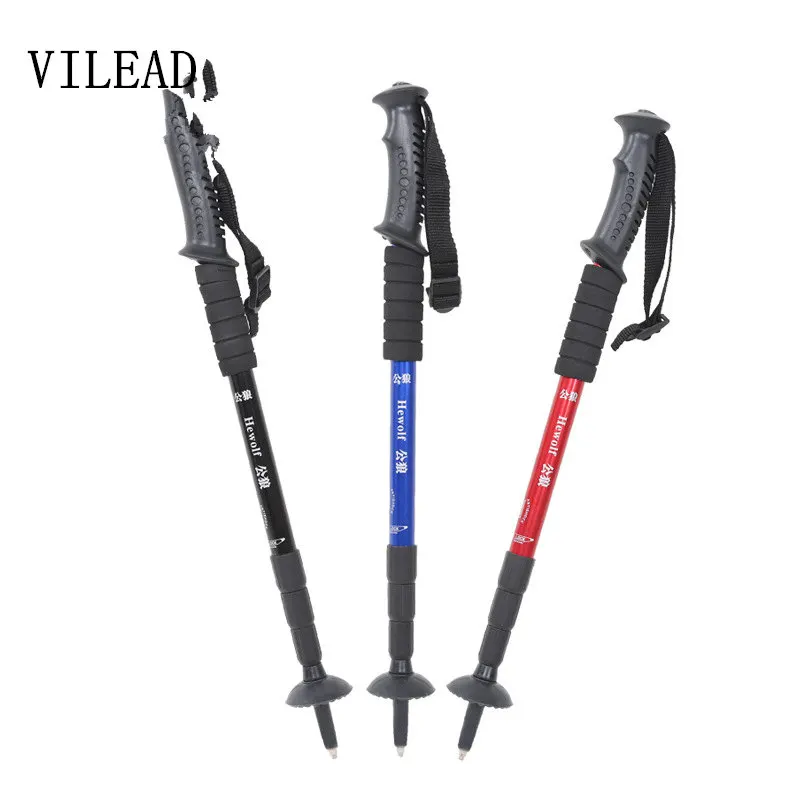 Walking stick Hiking Walking Trekking Trail Poles Ultralight 4-section Adjustable Canes Walking stick Hiking Walking Trekking Trail Poles Ultralight 4-section Adjustable Canes