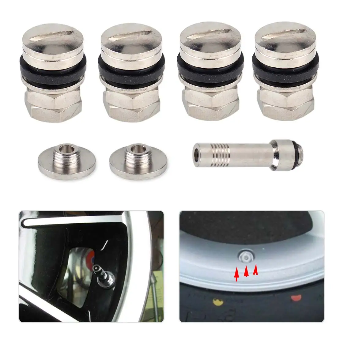 Gas Lamp Buy 4PCS Car Wheel Tire Air Valve Stem LED Light Tyre Caps Covers Auto Accessories For Mercedes Benz Valve Stem Lights - Foto 2