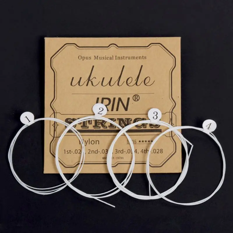 

IRIN U105 Ukulele Strings 4pcs/set White Nylon Replacement Part For 21 23 26 Inch Stringed Instrument