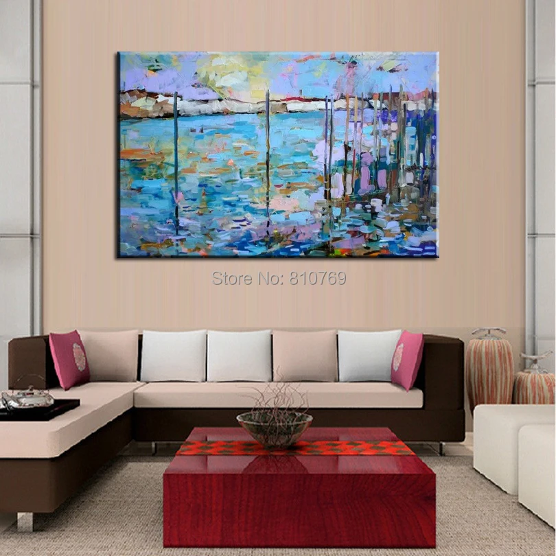 wall pictures for living room -knife painting.jpg