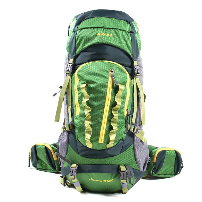 Hewolf Professional Waterproof Rucksack Internal Frame Climbing Camping Hiking Backpack Mountaineering Bag 45+10L Hewolf Professional Waterproof Rucksack Internal Frame Climbing Camping Hiking Backpack Mountaineering Bag 45+10L