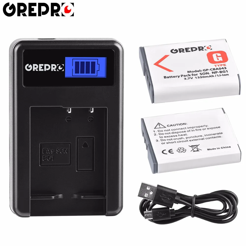 

2pcs NP-BG1 FG1 NPBG1 NP BG1 Camera Battery+LCD Charger for SONY Cyber-shot DSC-H3 DSC-H7 DSC-H9 DSC-H10 DSC-H20 DSC-H55 DSC-H70