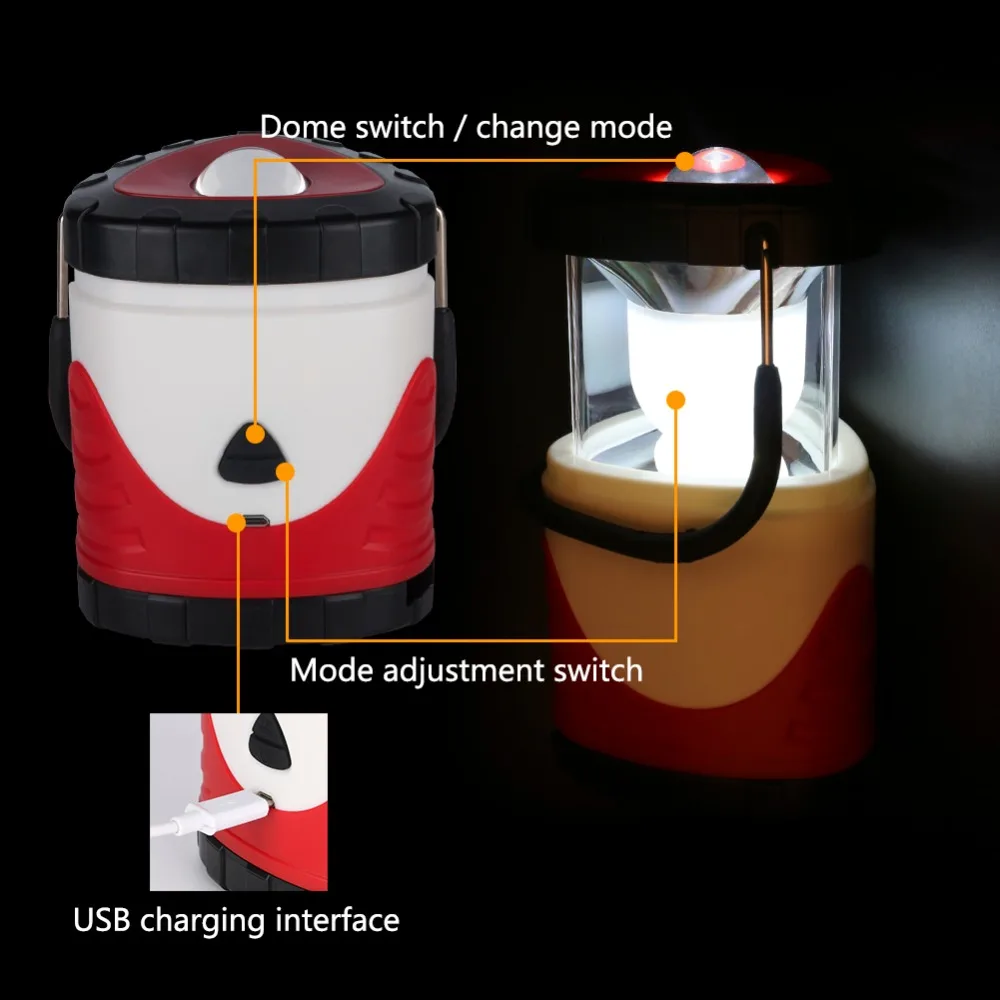 Novelty Portable Rechargeable Outdoor Camping Lantern Tent Light Outdoor Camping Lantern Tent Light
