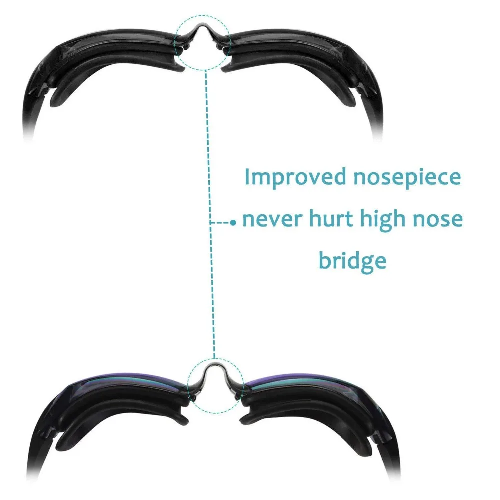 Профессиональные силиконовые очки для плавания, анти-туман, УФ Регулируемые очки для плавания, женские, мужские, подростковые, для плавания, дайвинга
