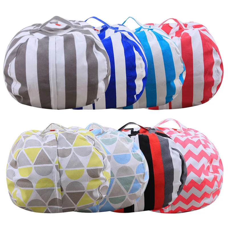 

Stuffed Animal Storage Bean shoe Bag Chair Portable Kids Toy Storage Bag Modern Creative Storage Play Mat Clothes Organizer Tool