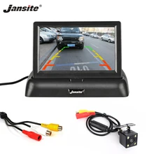 Jansite 4," Автомобильный монитор TFT lcd Автомобильная камера заднего вида парковочная система заднего вида для резервной камеры поддержка VCD DVD обратное изображение
